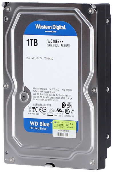 WD Blue 1TB 7200RPM SATA III (3.5")